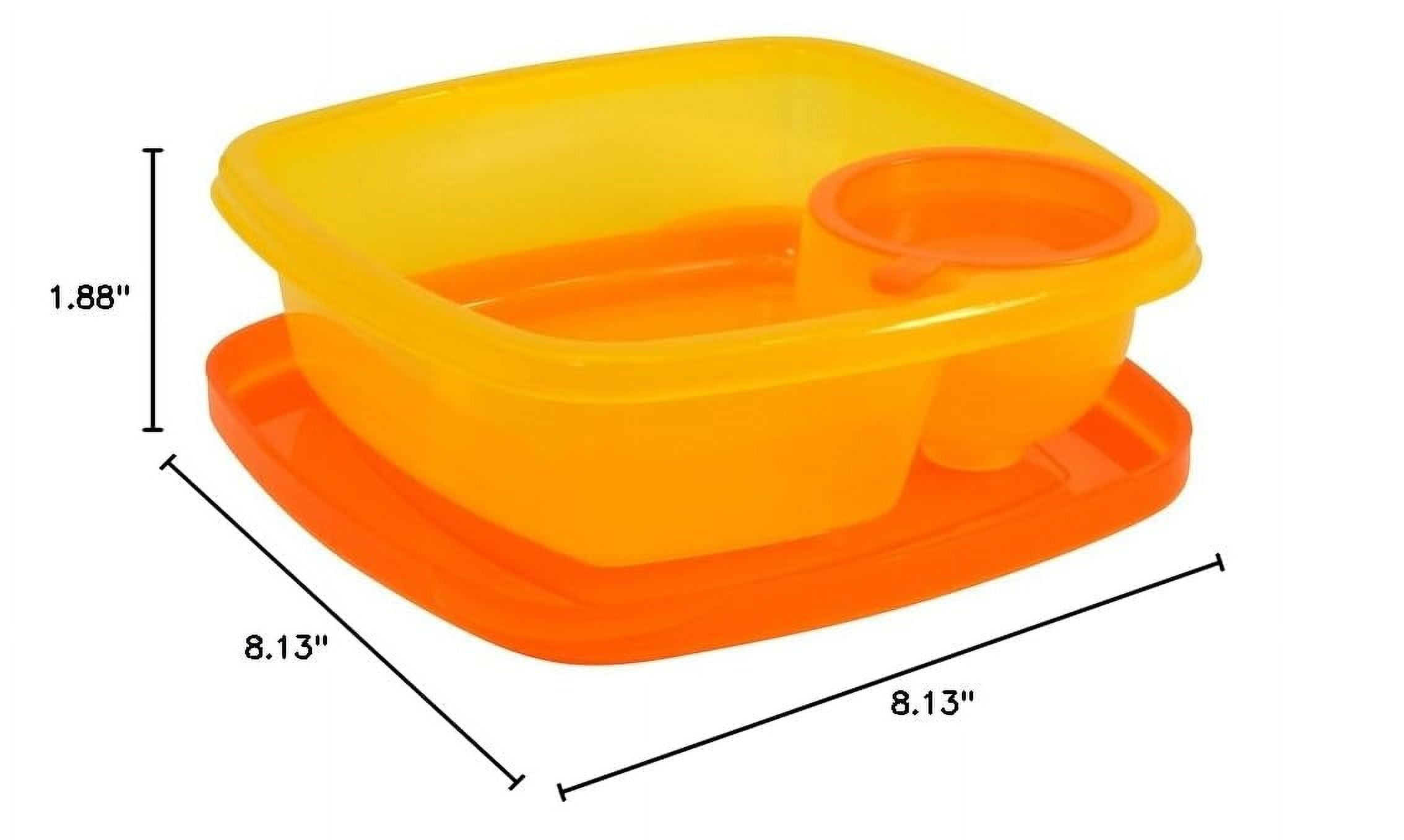 Take A Dip 3 Deep Side Food Storage Lunch Snack Container 3oz Dip Section,  Clear, 1 Count - Kroger