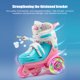 thumbnail image 2 of Zapatos de patinaje Flash Zapatos de patinaje para niños principiantes, juego de zapatos de patinaje sobre ruedas, patines para niños con rodilleras, coderas, casco, barricada, mochila, patines, 2 of 8