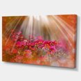 thumbnail image 2 of Sunlight over Garden with Flowers - Large Floral Canvas Artwork, 2 of 3