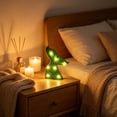 thumbnail image 4 of Mermaid Tail LED Night Light, Glowing Tabletop Decor for Bedroom , Battery Operated Decorative Lamp with Scale Texture, 4 of 6