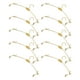 thumbnail image 5 of 10 perchas antideslizantes para ropa interior gruesas, con clip para el hogar y la tienda (doradas lisas), 5 of 5