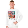 thumbnail image 5 of Troll Face Memes Big Smiley Trollface Long Sleeve TShirt Men Women Brisco Brands M, 5 of 6