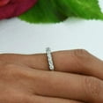 thumbnail image 3 of 2CT Round Cut Lab-Created Diamond Womens Wedding Band Ring 14k White Gold Plated, 3 of 4