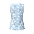 thumbnail image 5 of Lsque Cute Goose On A Blue Sky Printed Workout Tank Tops for Women, Athletic Sports Tank Tops, Compression Sleeveless Dry Fit Shirts,Sleeveless Yoga Shirt-Large, 5 of 9