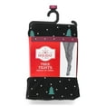 thumbnail image 2 of Holiday Time Women's Trees Tights, 2-Pack, Sizes S to 3XL, 2 of 3