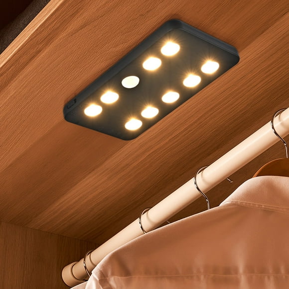 Dvkptbk Motion Sensor LED Lights, Under Cabinet Lights, 9 LED Stick-on Anywhere Magnetic Closet Lights, Ideal for Closet, Cabinet, Safe, Hallway, Stairway, Kitchen Closet Lights on Clearance