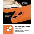 thumbnail image 3 of Compatible with iPhone 15 Case,Upgrade Liquid Silicone,[Enhanced Camera Protection][Scratch-resistant soft microfiber lining] Slim Cover Phone Cases (Orange), 3 of 12