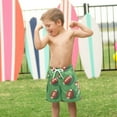 thumbnail image 4 of FORMRS Boys Swim Trunks Quick Dry Mesh Liner Boardshorts Sizes XS-XL, American Footballs, 4 of 7