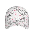 thumbnail image 2 of Balery Baseball Cap Adjustable Size for Running Workouts and Outdoor Activities All Seasons Dad Hat(Alpacas and Hearts), 2 of 9