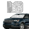 thumbnail image 4 of XMXY Car Sun Shade Windshield, Monster Doodle Automotive Front Window Sun Visor for Cars SUV Trucks, Small Size, 4 of 8