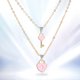 thumbnail image 4 of Collares colgantes de Pareja Hugo en corazón Rosado, 4 of 7