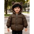 thumbnail image 2 of Hotiary 1- 6Y Toddler Boys Girls Winter Warm Hooded Coats Jackets Kids Thicken Fleece Lined Puffer Coat Snow Clothes Outerwear, 2 of 6