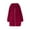 Wine, variant on AOOCHASLIY 2023 Women Winter Coat Fashion Women Solid Color Corduroy Long Sleeved Hooded Mid Length Style Jacket