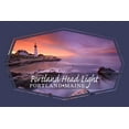 thumbnail image 3 of Cape Elizabeth, Maine, Portland Head Light, Contour (100% Cotton Canvas Reusable Tote Bag), 3 of 3