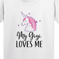 thumbnail image 4 of Inktastic My Gigi Loves Me Unicorn Girls Youth T-Shirt, 4 of 5