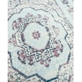 thumbnail image 6 of Light Blue Pink Medallion Traditional Vintage Oriental Area Rug, 6 of 9