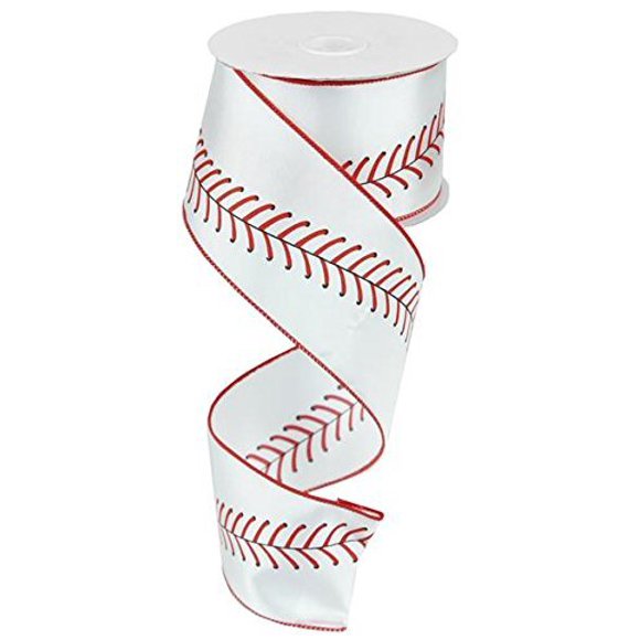 Ruban de Baseball Rouge Noir Blanc Ruban Filaire 2.5 Pouces X 10 Yards : RG1799