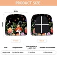 thumbnail image 3 of Red Mushroom Snail Black Seat Covers for Dining Room Chairs Set Of 4,Stretch Printed Washable Chair Seat Cover with Elastic Ties and Button,Removable Waterproof Couch Cushion Covers, 3 of 6
