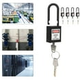 thumbnail image 3 of Lockout Tagout Lock, Lockout Lock 5Set 38mm  for Hospitals for Factories Blue,Black, 3 of 7