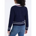 thumbnail image 2 of U.S. Polo Assn. Women's Varsity V-Neck Cable Sweater, 2 of 4