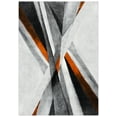 thumbnail image 2 of Safavieh Hollywood Jennifer Abstract Area Rug, Gray/Orange, 6'7" x 9', 2 of 11