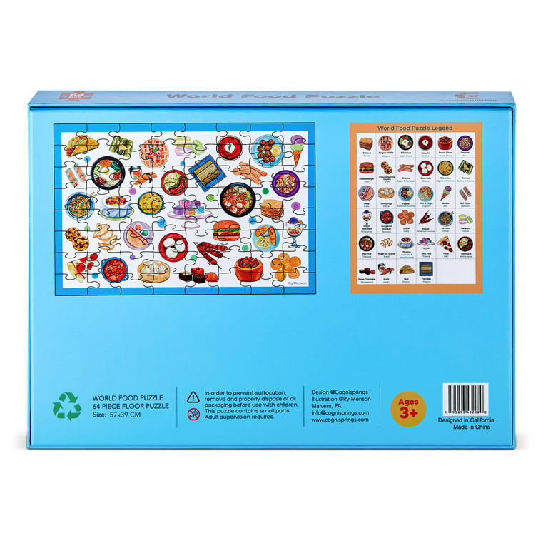 COGNISPRINGS - World Food Kids Puzzles, Thick Floor Puzzle, Educational  Floor Puzzles for Kids Ages …See more COGNISPRINGS - World Food Kids  Puzzles