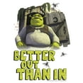 thumbnail image 2 of Boy's Shrek Better Out Than In Shrek  Graphic Tee White Medium, 2 of 4