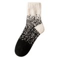 thumbnail image 1 of Calcetines gruesos de invierno para mujer, pantuflas de terciopelo borroso, Kawaii, contraste de Color, gradiente, patrón de cielo estrellado, esponjoso, para dormir, Stock, 1 of 5
