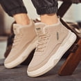 thumbnail image 4 of NOKIO Men'S Cold-Resistant High-Top Snow Boots Winter Cotton Warm Snow Boots High Top Casual Models Boots Thick Bottom Board Shoes Men Men'S Cold Weather Snow Boots, 4 of 5