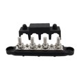 thumbnail image 1 of Perno Cableado Hugtrwg Alta Corriente Barra Colectora Bloque Distribución 4 Postes Negro, 1 of 9