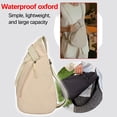 thumbnail image 4 of Qwtwty Crossbody Bag Unisex Sling Bag With Adjustable Strap Chest Bag Men's And Women's Messenger Bag Casual And Versatile Sports Style Waist Bag, 4 of 9