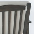 thumbnail image 7 of GDF Studio Navan Outdoor Acacia Wood 8 Seater Sectional Sofa Set with Cushions, Cream and Gray, 7 of 7