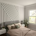 thumbnail image 6 of Ekena Millwork 94"H x 3/8"T Adjustable PVC Slat Wall Panel Kit w/ 4"W Slats, Unfinished (contains 11 Slats), 6 of 7