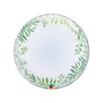 thumbnail image 1 of Qualatex - Globo Burbuja Diseño Art Deco Elegant Greenery (Verde, Blanco), 1 of 2