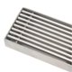 thumbnail image 4 of Linear shower channel with grate, 20 cm long and 5.5 cm wide, stainless steel, rectangular, for 5 cm pipe, odor prevention, central drain, 4 of 4