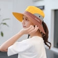 thumbnail image 2 of harmtty Women Sun Hat Windproof Strap Sun Hat Women's Sun Hat with Windproof Strap Brim Ventilated Folding Design Perfect for Hiking Fishing Gardening Yellow, 2 of 8
