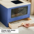 thumbnail image 4 of Cat Litter Box, Semi Enclosed Kitty Litter Box  for Home, 4 of 7