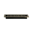 thumbnail image 4 of Decor Grates 2" x 12" scroll design steel plated antique brass floor register, 4 of 5