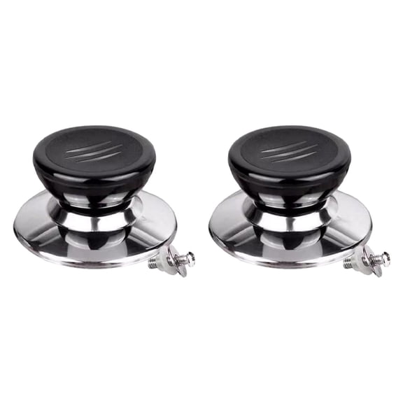 2 Pieces Pan Lid Handle Replacement Pot Knob Cap Accessory Ergonomic Grip for Cookware Lids with 6 to 10mm Holes