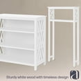 thumbnail image 4 of Alaterre Furniture 32x32 Adjustable Shelf Organizer and 27x48 Over The Toilet Storage Rack (White), 4 of 9