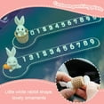 Gracefulvara Carrot bunny + parking sign car temporary parking number