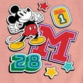 thumbnail image 3 of Disney - Mickey Mouse - Stitched Patches - Toddler & Youth Girls Short Sleeve Graphic T-Shirt, 3 of 5