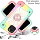 thumbnail image 3 of Compatible con funda para iPhone 12/12 Pro de 6,1 pulgadas con soporte de anillo giratorio de 360 ​​grados, protección contra caídas de grado militar, funda resistente y resistente, protección 3, 3 of 5