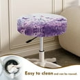 thumbnail image 4 of ZIATUBLE Butterfly Floral Home Stool Covers Comfortable Round Stool Dust Covers 2 Pack Foldable Circle Stool Seat Covers Size L Bar Stool Covers Round Stretch Circle Chair Slipcover, 4 of 6