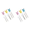 thumbnail image 2 of Wosthever Palillos de metal Patrón de dibujos animados Niños Acero inoxidable Comedor profesional Utensilio de entrenamiento Prop puntos Vajilla Rosa/Amarillo/Azul 2piezas Wosthever CBP352433, 2 of 6