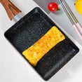 thumbnail image 6 of Tamagoyaki Pan, Nonstick Rectangular Egg Frying Pan for Japanese Omelette Steak and Pancakes Compatible with Induction Cooktop and Gas Stove Kitchen Cookware with Heat Resistant Handle, Black, 6 of 6