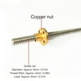 thumbnail image 4 of Linear Motion Shaft Guide Set for Router, Milling Machine, and Lathe SC8UU Slide Block KP08 Bearing Pillow for 3D Printer Engraving Machine, 4 of 8