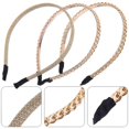 thumbnail image 3 of 3pcs Vintage Alloy Chain Headband Fashion Headdress Women's Hair Jewelry, 3 of 3
