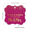 thumbnail image 7 of Inkdotpot Real Gold Foil Hugs & Kisses From The New Wedding Tags Favor Bracket Shape Hang Pack Of 50 Paper Tags, 7 of 7