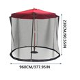 thumbnail image 2 of RKSTN protective net Black Patio Umbrella Mosquito Netting, With Double Zipper Door, Polyester Mesh Net Screen Universal For Almost Outdoor Market Table Umbrellas & Cantilever Offse, 2 of 8